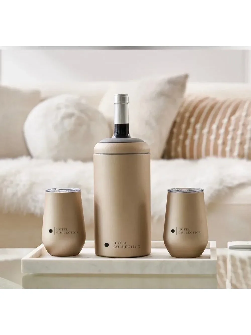 Hotel Collection Wine Chiller and Tumbler Set New in box MSRP $88